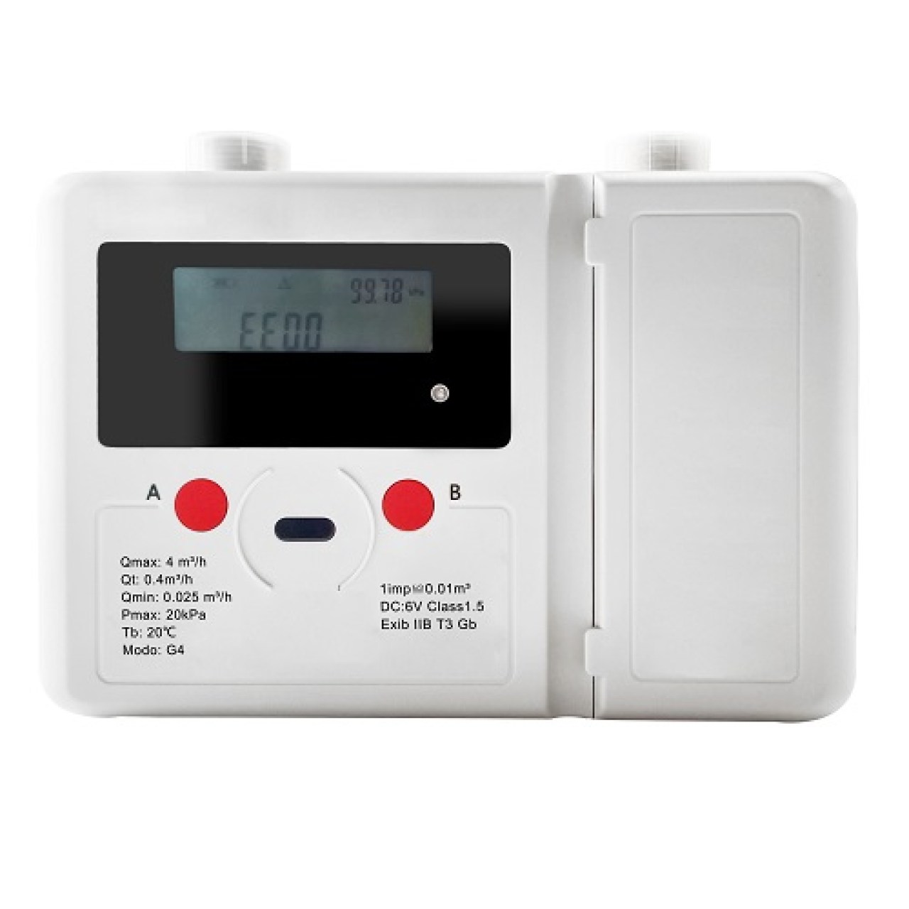 Gas meter a ultrasuoni MyGMS con valvola di blocco e interfaccia Modbus